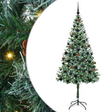 Vidaxl kunstkerstboom met 300 led groen 180 cm pvc en staal