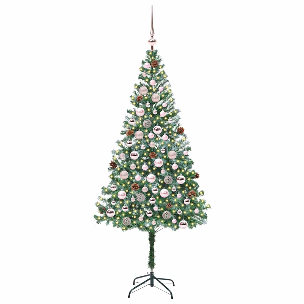 Vidaxl kunstkerstboom met 300 led groen 180 cm pvc en staal