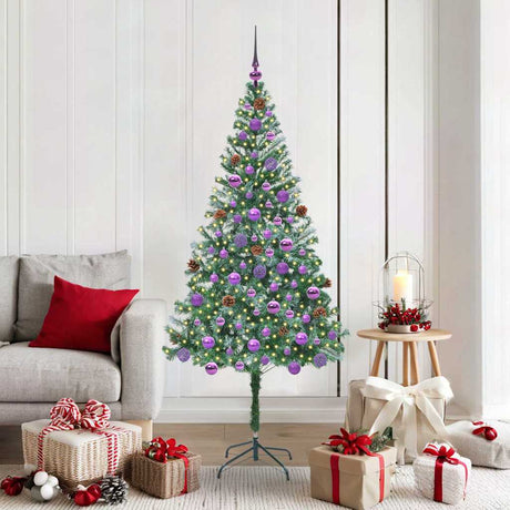 Vidaxl kunstkerstboom met 300 led groen 180 cm pvc en staal