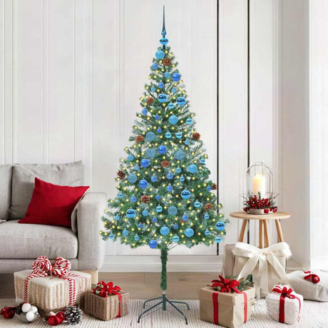 Vidaxl kunstkerstboom met 300 led groen 180 cm pvc en staal