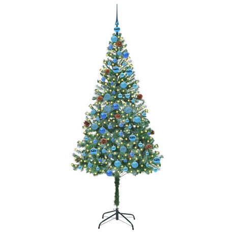 Vidaxl kunstkerstboom met 300 led groen 180 cm pvc en staal