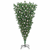 Vidaxl ophang kunst kerstboom met ballenset groen 210 cm pvc