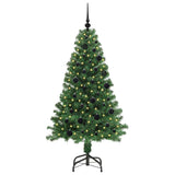 Vidaxl kunstkerstboom groen 150 cm pvc en staal en kunststof
