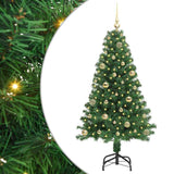 Vidaxl kunstkerstboom groen 150 cm pvc en staal en kunststof