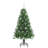 Vidaxl kunstkerstboom groen 150 cm pvc en staal en kunststof