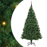 Vidaxl kunstkerstboom groen 210 cm pvc en staal en kunststof
