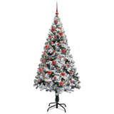 Vidaxl kunstkerstboom met 150 led wit 150 cm pvc en staal en kunststof
