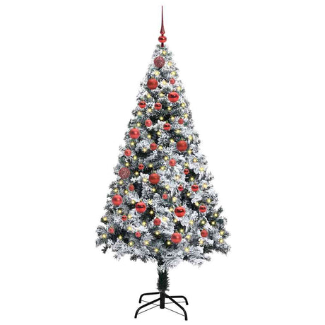 Vidaxl kunstkerstboom met 150 led wit 150 cm pvc en staal en kunststof