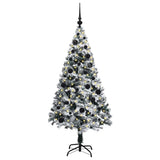 Vidaxl kunstkerstboom met 150 led wit 150 cm pvc en staal en kunststof