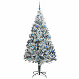 Vidaxl kunstkerstboom met 300 led wit 240 cm pvc en staal en kunststof