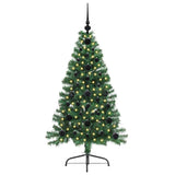 Vidaxl kunstmatig voorverlicht kerstboom met 150 led groen 120 cm pvc