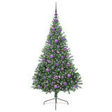 Vidaxl kunstmatig voorverlicht kerstboom met 300 led groen 180 cm pvc