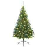 Vidaxl kunstmatig voorverlicht kerstboom met 300 led groen 210 cm pvc