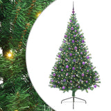 Vidaxl kunstmatig voorverlicht kerstboom met 300 led groen 210 cm pvc