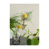 Ideen 4 Jahreszeiten Blumenvase Brise hängend ø6xh31cm Sand
