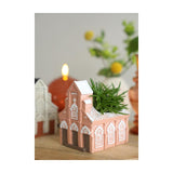 Ideen 4 Jahreszeiten Kirchenblumentopf 10,3x8,7xh.11,4cm rosa