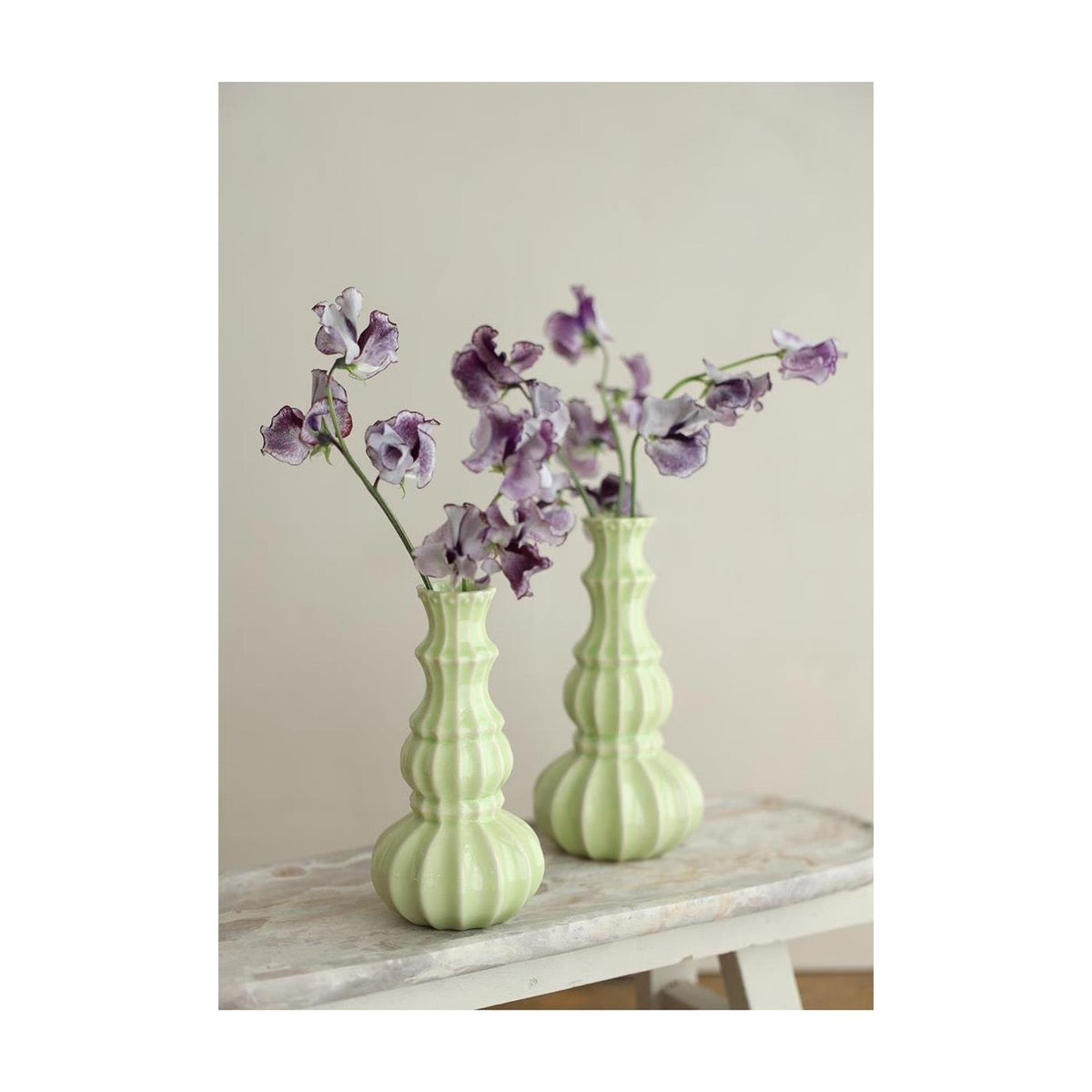 Ideas 4 seasons vaas delphi ø9xh16,9cm linde groen