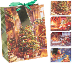 Geschenktas kerst small 18x23cm - holiday