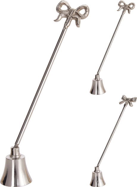 Kaarsendover 23x5x4,5cm - zilver