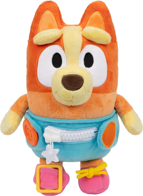 Moose Toys blaues Baby-Bingo-Kleid und Spiel-Plüschtier