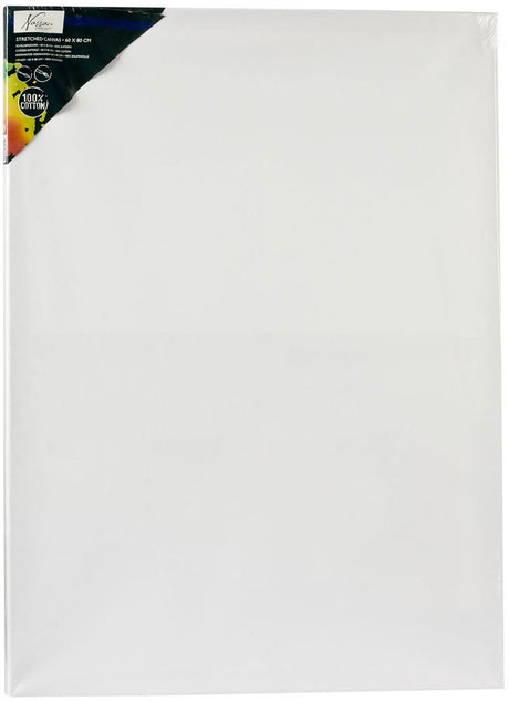 Kreative Bastelgruppe, Leinwand, Leinwand, Baumwolle, 60 x 80 cm, weiße Malerei.
