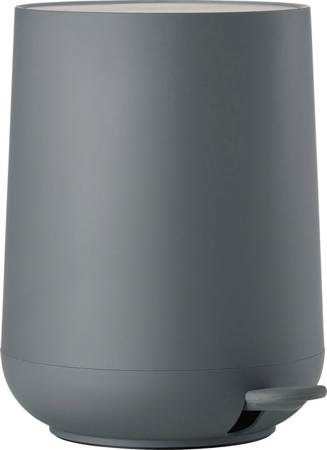 Zone Denmark Nova Treteimer – Abfalleimer Badezimmer Soft Close – Kleiner Abfalleimer – Toiletten-Badezimmer-Zubehör – Kunststoff – 3 Liter – 23,5 x 20,5 cm – Grau