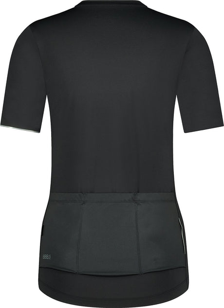 Bbb cycling donnaessence fietsshirt dames korte mouw - 15-25 °c - ademend mtb en wielrenshirt met 3 achterzakken - zwart