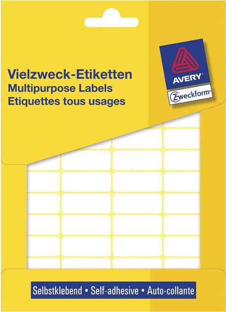 Avery huismerk 3319 handmatige etiket 29x18mm wit