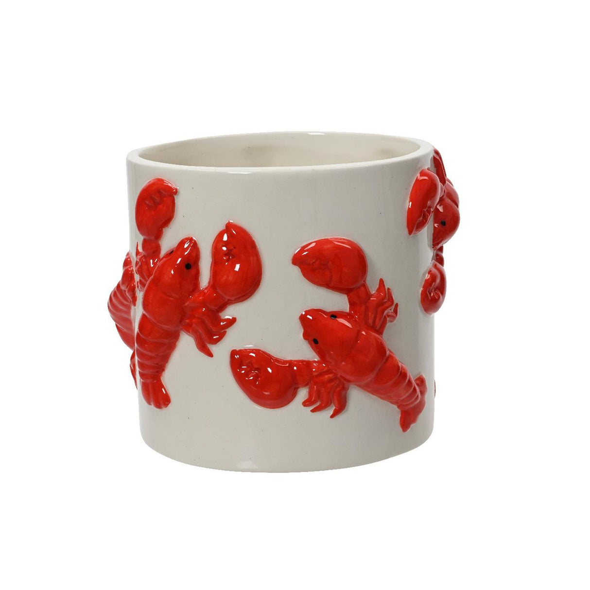 Decoris bloempot kreeft dolomiet ã˜13xh14,5cm