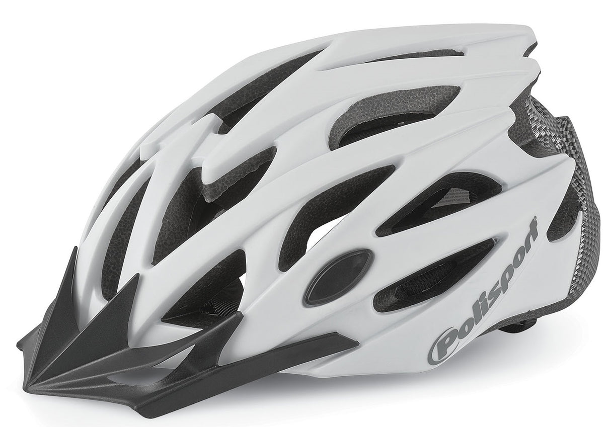 Polisport Twig Bicycle Helmet L 58-61cm hvitt Matt karbon