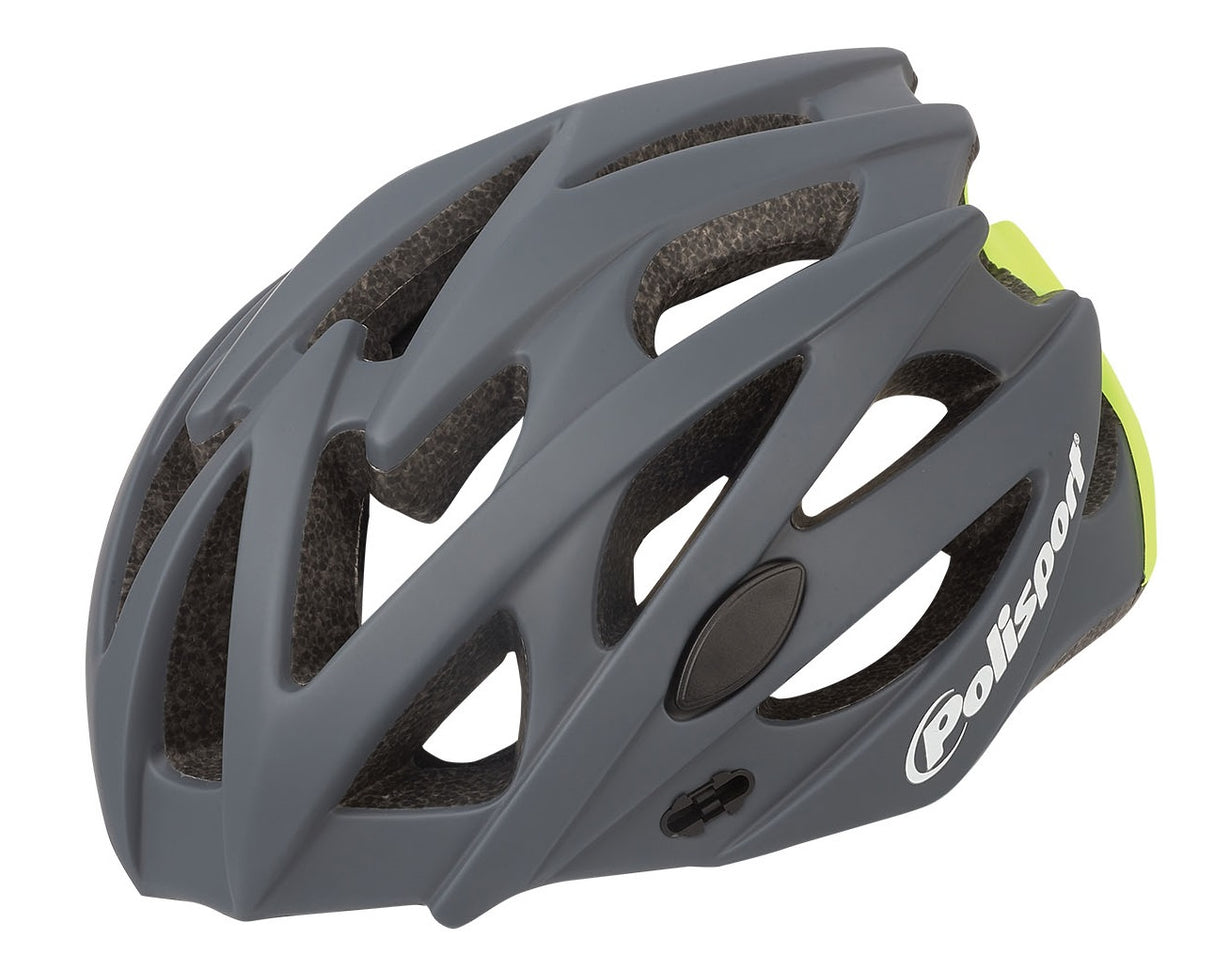 Polisport-Zweig-Fahrradhelm M 55-58 cm schwarz grau