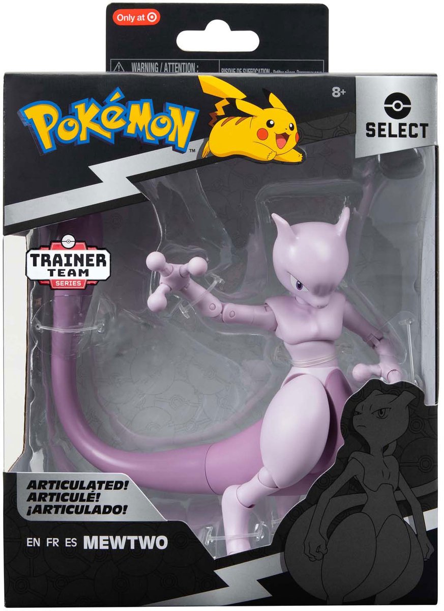 Jazwares Pokémon Select Actionfigur Mewtwo 15 cm Actionfigur
