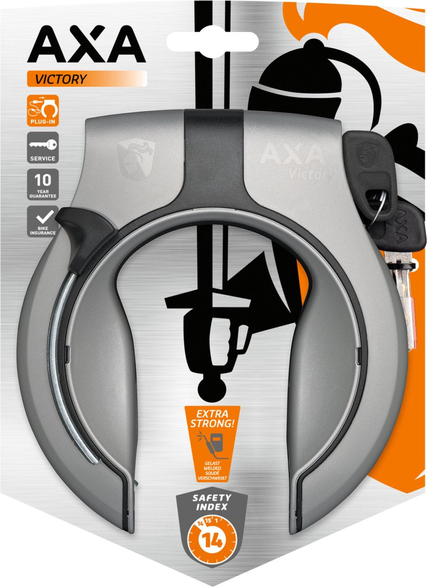 Axa Victory Ringslot - Art2, Grau, 10 mm - Maximale Sicherheit