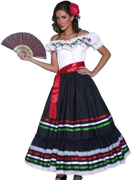 Vegaoo Faschingskostüm spanische Tänzerin für Damen, Partykleidung – Fasching – mittel