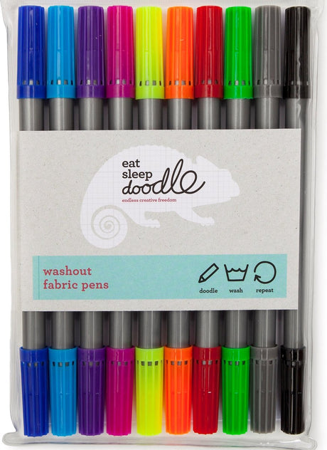 Eatsleepdoodle uitwasbare kleur stiften – set van 10