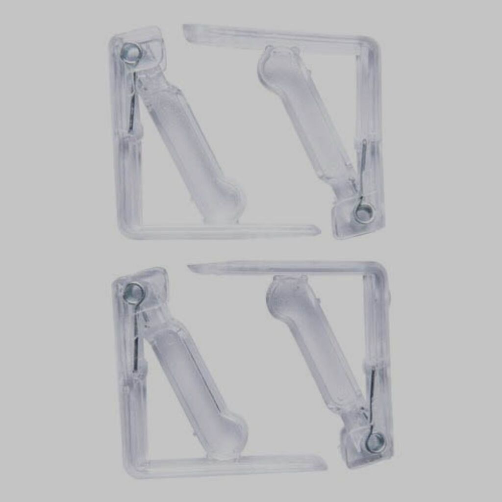 Nappeurs Wicotex Wicotex Clamp Plastic Transparent 4st.