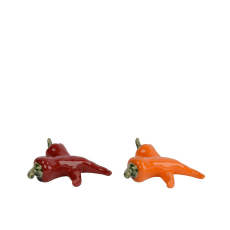 Decoris Deko Gemüsepfeffer Porzellan 12,5x12,5x4cm 2-fach sortiert