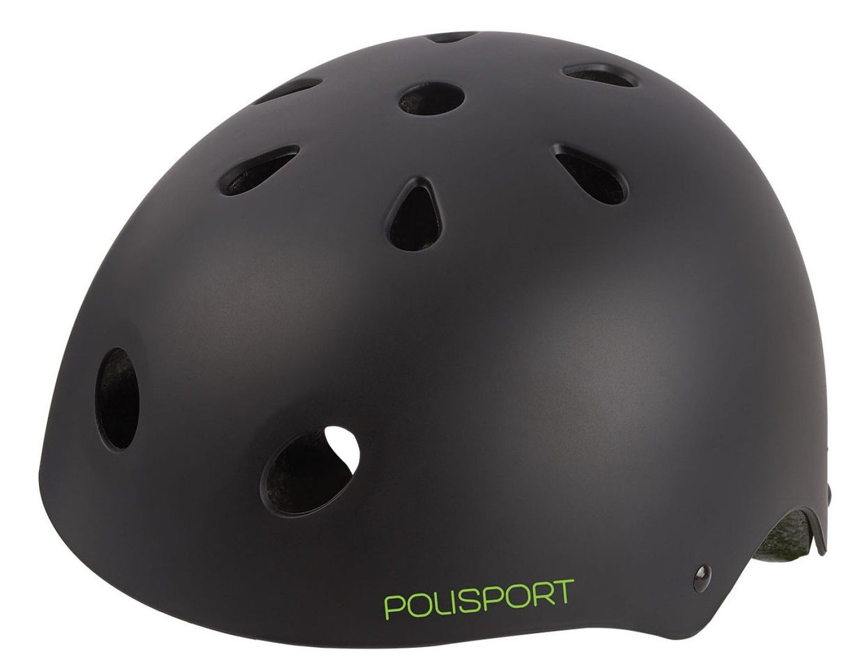 Casco de bicicleta urbana de PoliSport S 53-55cm Graffiti Black Green