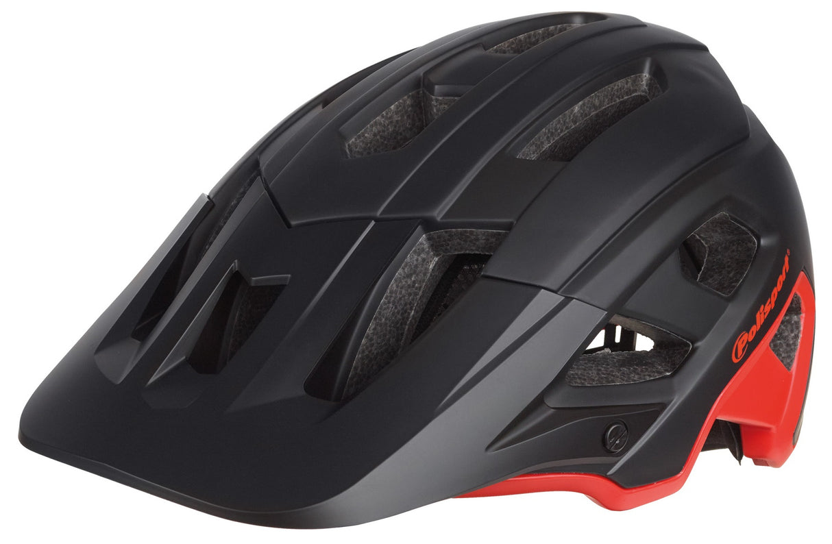 Polisport Mountain Pro Bicycle Helmet M 55-58cm svart rød