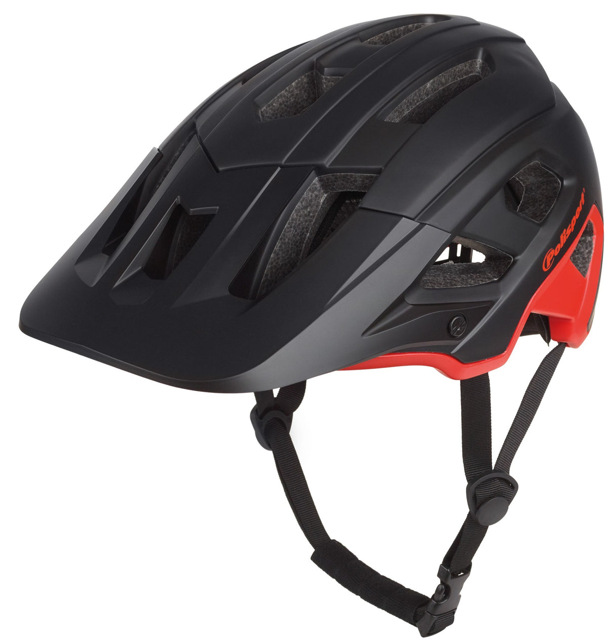 Hełm rowerowy Polisport Mountain Pro L 58-61 cm Czarny czerwony