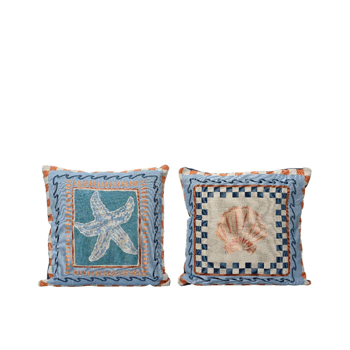 Decoris-Kissen mit Muschelbaumwolle, 43 x 43 x 4 cm
