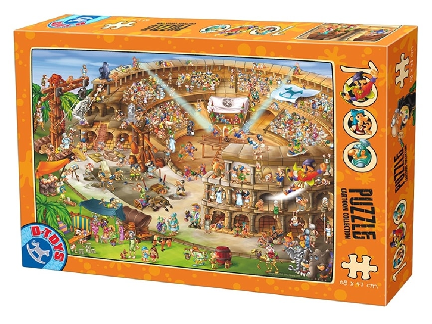 D-Toys Puzzle - Cartoon-Kolosseum in Rom - 1000 Teile