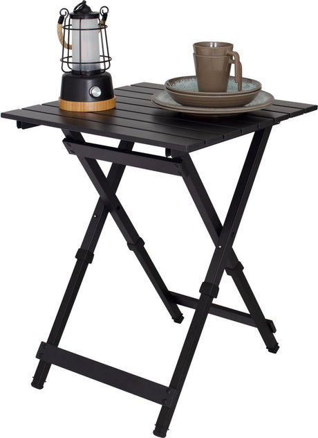 Eurotrail - campingtafel vienne - inklapbaar - antraciet aluminium