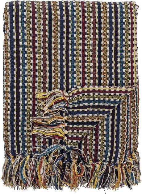 Bloomingville Plaid Lazzario Blau 160x130cm