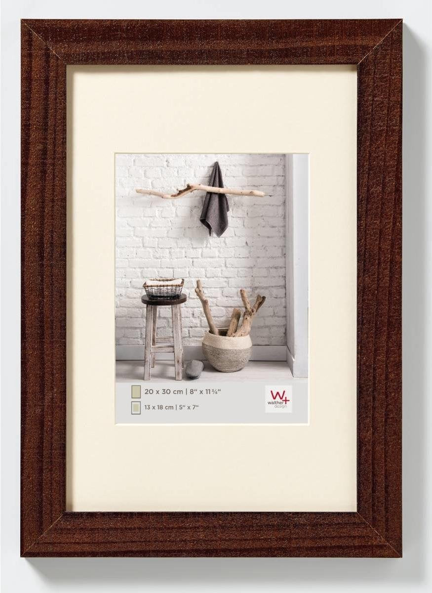 Walther Home - Holzrahmen - Fotogröße 13x18 cm - Walnuss