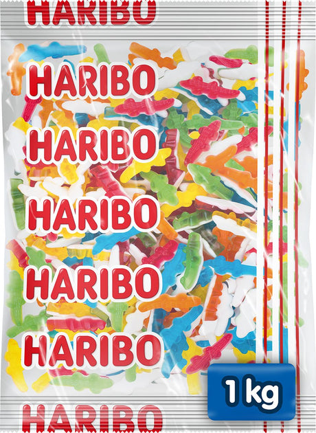 Haribo-Krokodile - Bonbons mit Schaum - 1-kg-Beutel