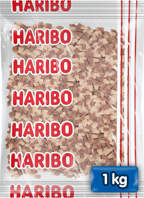 Haribo Happy Cola f!zz – saurer Candy-Cola-Geschmack – 1-kg-Beutel