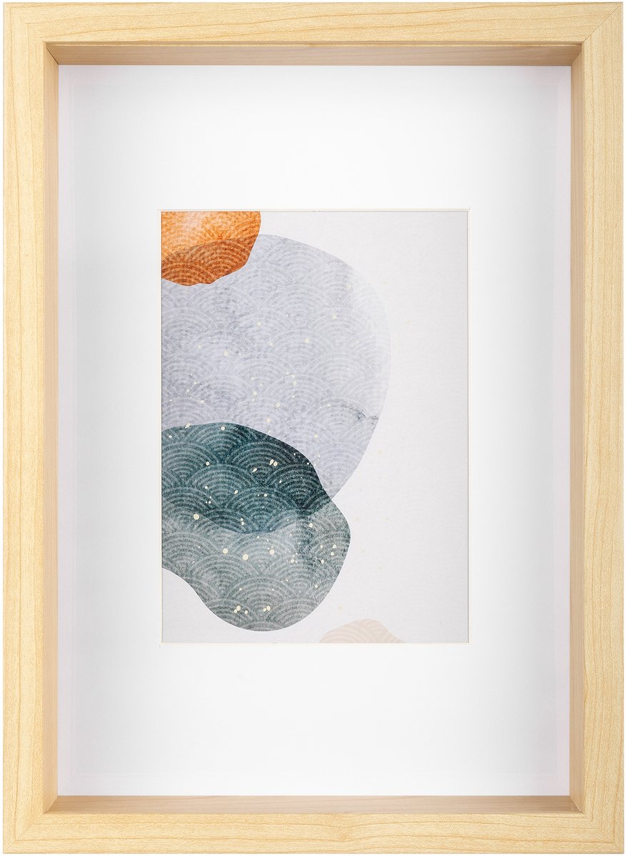 Walther-Form – 3D-FSC-Holzrahmen – Fotogröße 21 x 29,7 cm – Kunstglas – Birke