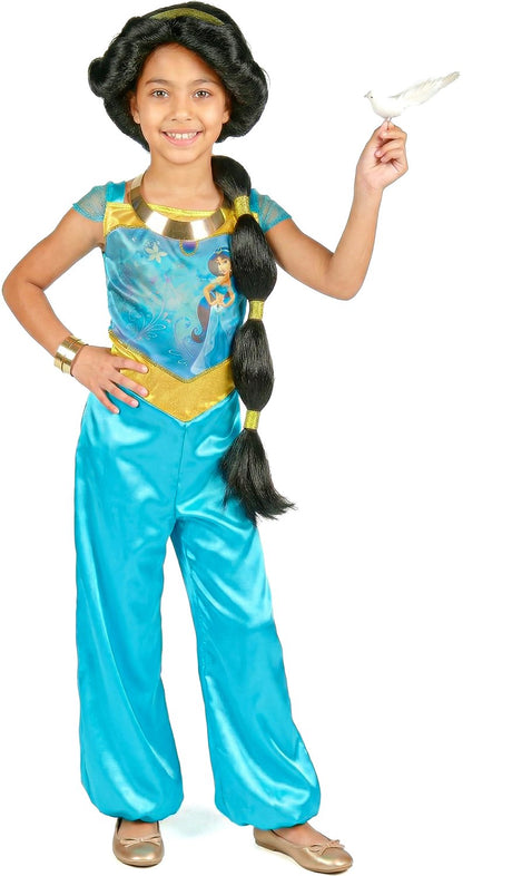 Disney-Prinzessinnen-Verkleidung – Aladdin, Jasmine Basic Plus, Größe XS (3–4 Jahre), Mädchen