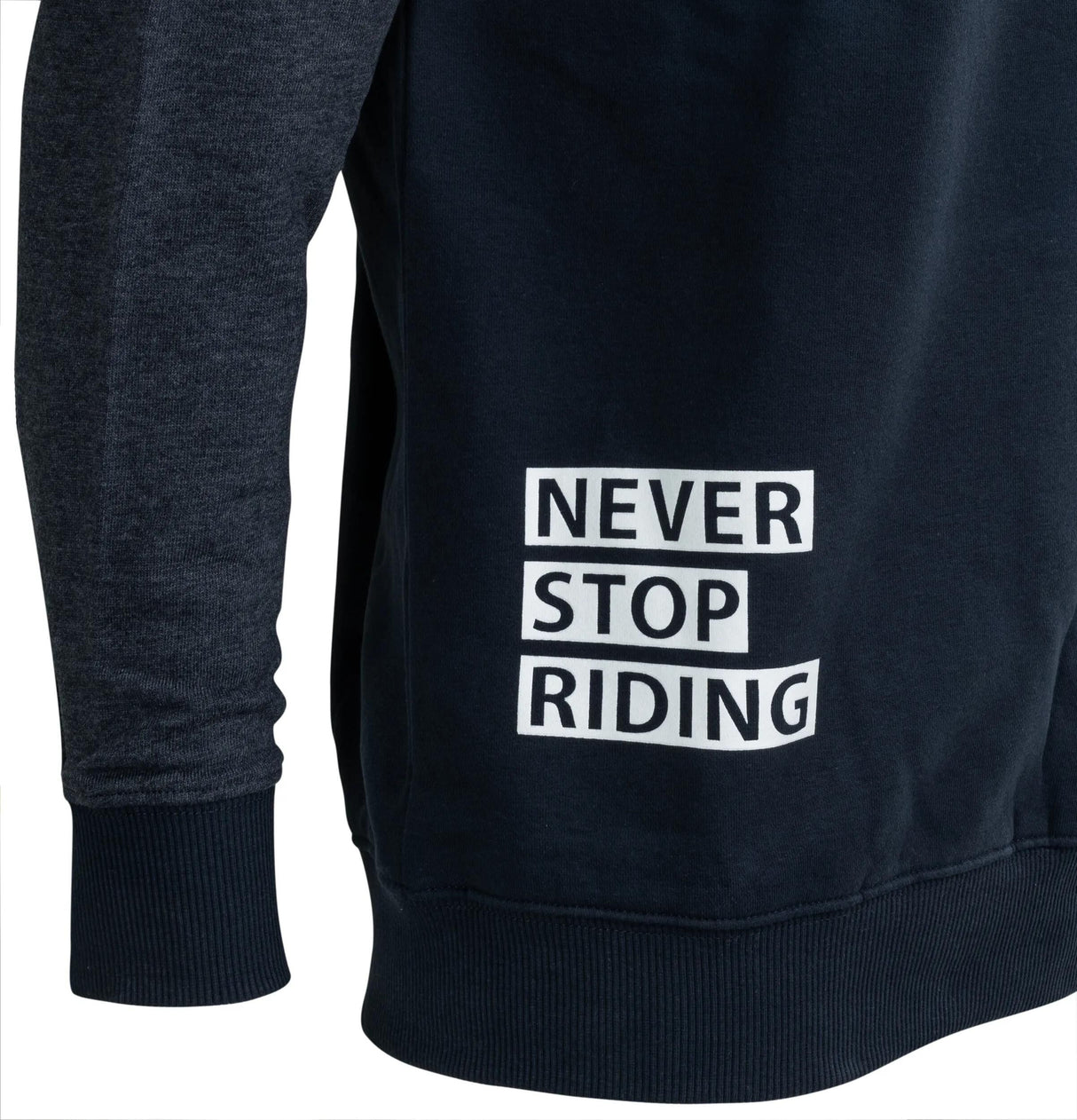 Contec Langarm-Sweatshirt Never Stop Riding CT-Sweatshirt Never Stop Riding, Größe S, Blaugrau